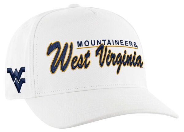 フォーティーセブン メンズ アクセサリー 帽子 47 Adult West Virginia Mountaineers White Double Header Hitch Adjustable Hat
