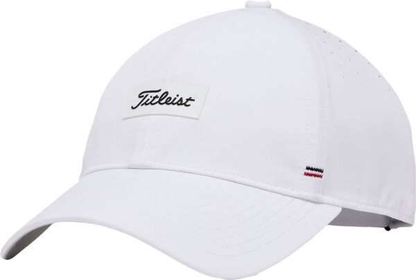 タイトリスト メンズ アクセサリー 帽子 Titleist Mens Charleson Breezer Golf Hat WhiteWhiteBlack ホワイト