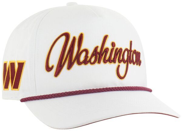 フォーティーセブン メンズ アクセサリー 帽子 47 Adult Washington Commanders White Overhand Hitch Adjustable Hat NoColor ホ