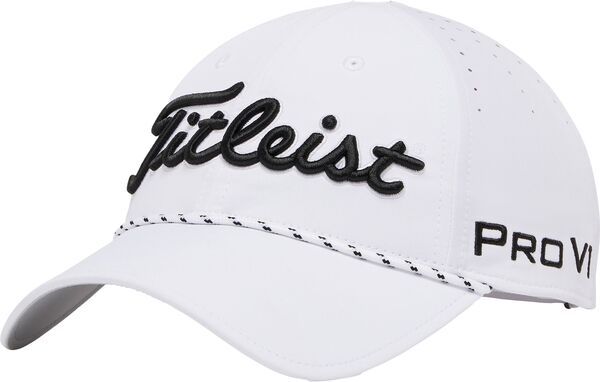 タイトリスト メンズ アクセサリー 帽子 Titleist Mens Tour Breezer Golf Hat WhiteBlack ホワイト
