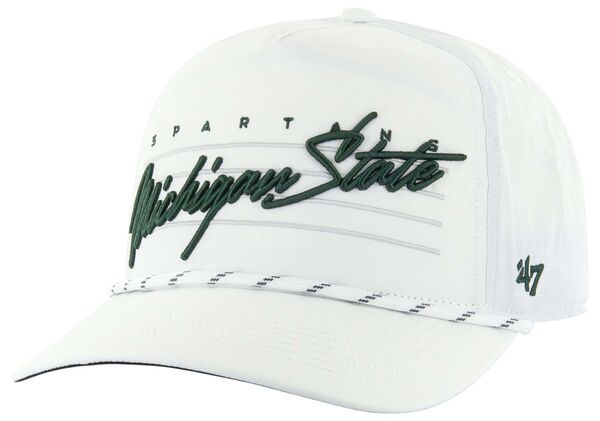 フォーティーセブン レディース アクセサリー 帽子 ダウン 47 Mens Michigan State Spartans White Downburst Hitch Rope Adjustable