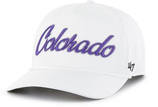 フォーティーセブン レディース アクセサリー 帽子 47 Adult Colorado Rockies White Overhand Hitch Adjustable Hat NoColor ホワイト