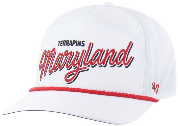 フォーティーセブン レディース アクセサリー 帽子 47 Adult Maryland Terrapins White Brrr Fairway Hitch Adjustable Hat NoColo
