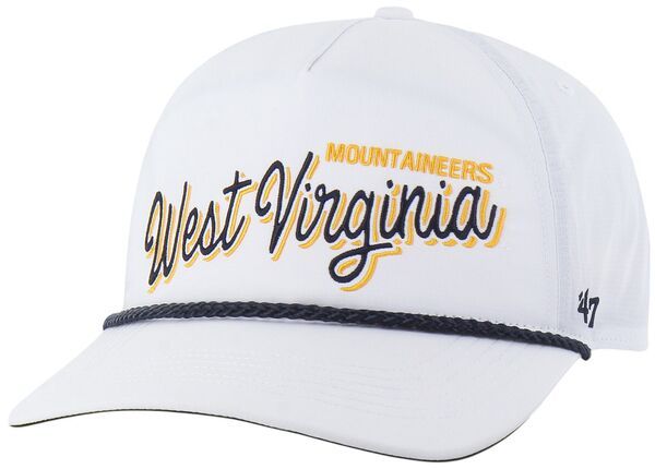 フォーティーセブン メンズ アクセサリー 帽子 47 Adult West Virginia Mountaineers White Brrr Fairway Hitch Adjustable Hat