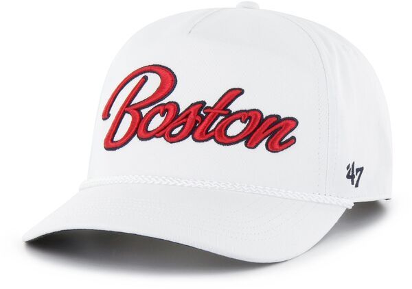 フォーティーセブン レディース アクセサリー 帽子 47 Adult Boston Red Sox White Overhand Hitch Adjustable Hat NoColor ホワイト