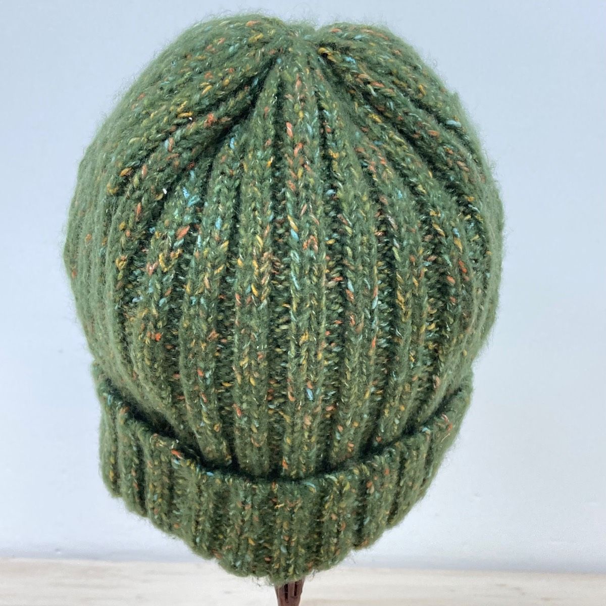 即完売　SUNSEA A KNIT CAP サンシー　ニット帽　ビーニー 美品 SUNSEA/サンシー ニット帽 ビーニー グリーン系 ミックスカラー