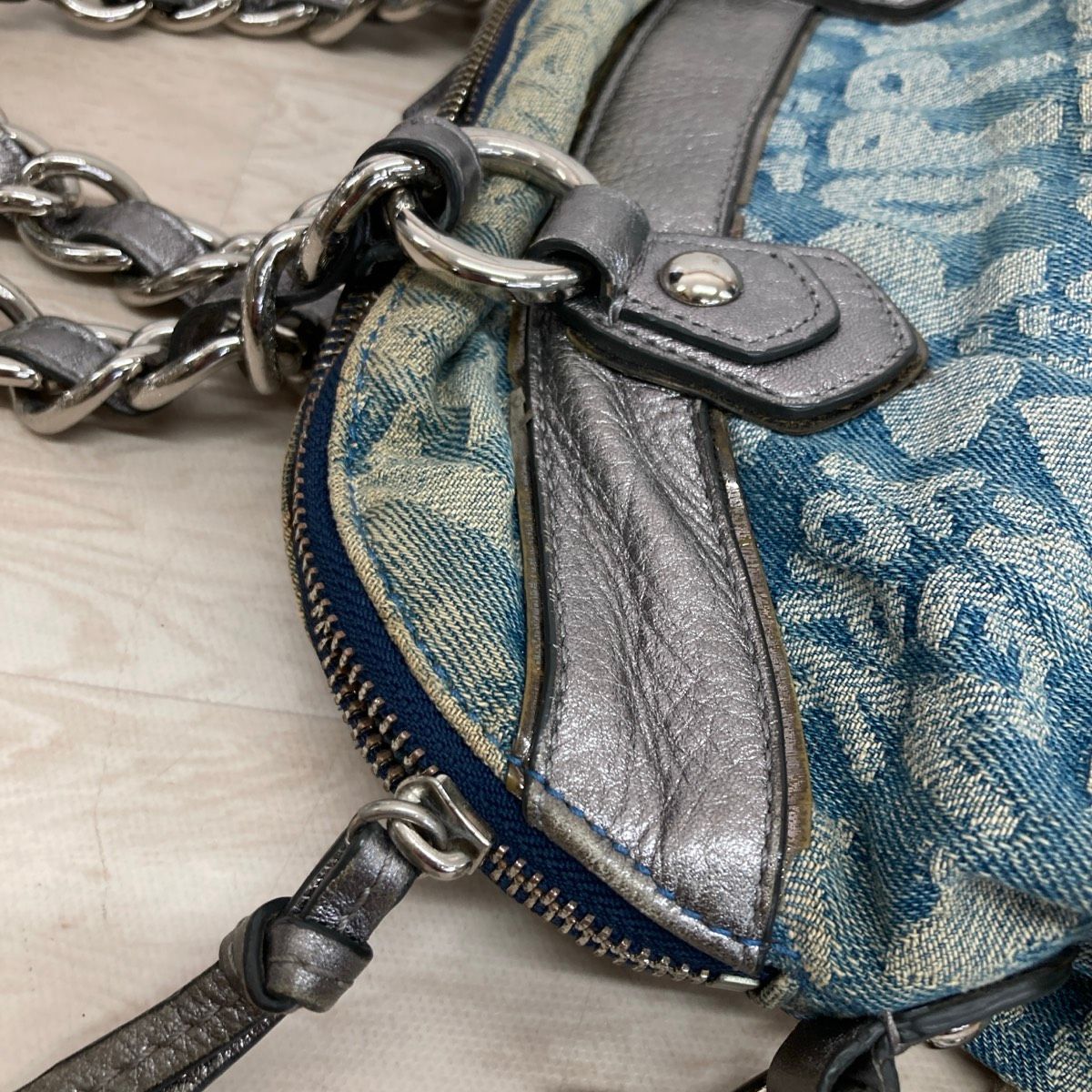 COACH コーチ ポピー 2way ハンドバッグ/ショルダーバッグ デニム風