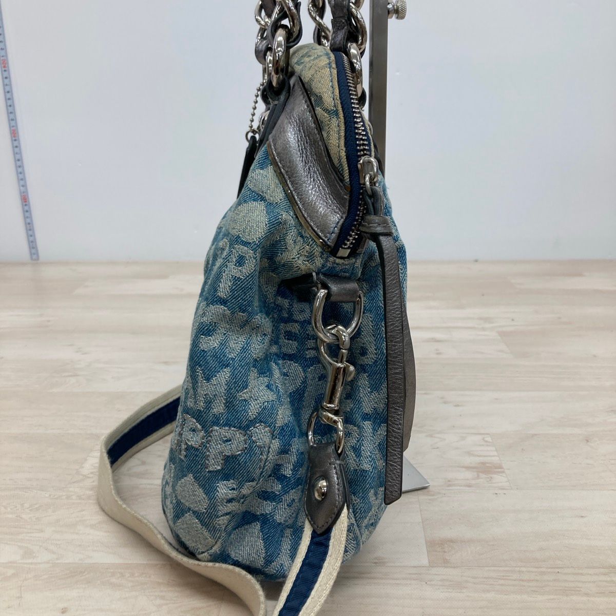 COACH コーチ ポピー 2way ハンドバッグ/ショルダーバッグ デニム風