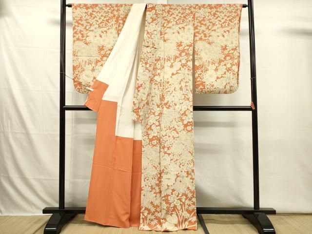 平和屋着物□訪問着 草花文 牡丹 金彩 正絹 逸品 DABI3677ya - メルカリ