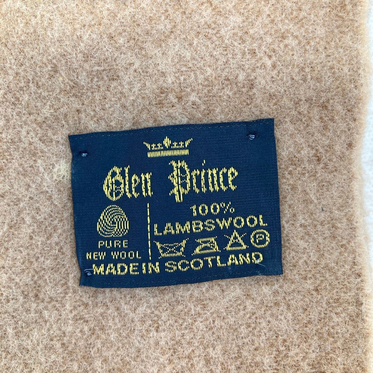 美品 Glen Prince/グレンプリンス マフラー ラムウール100