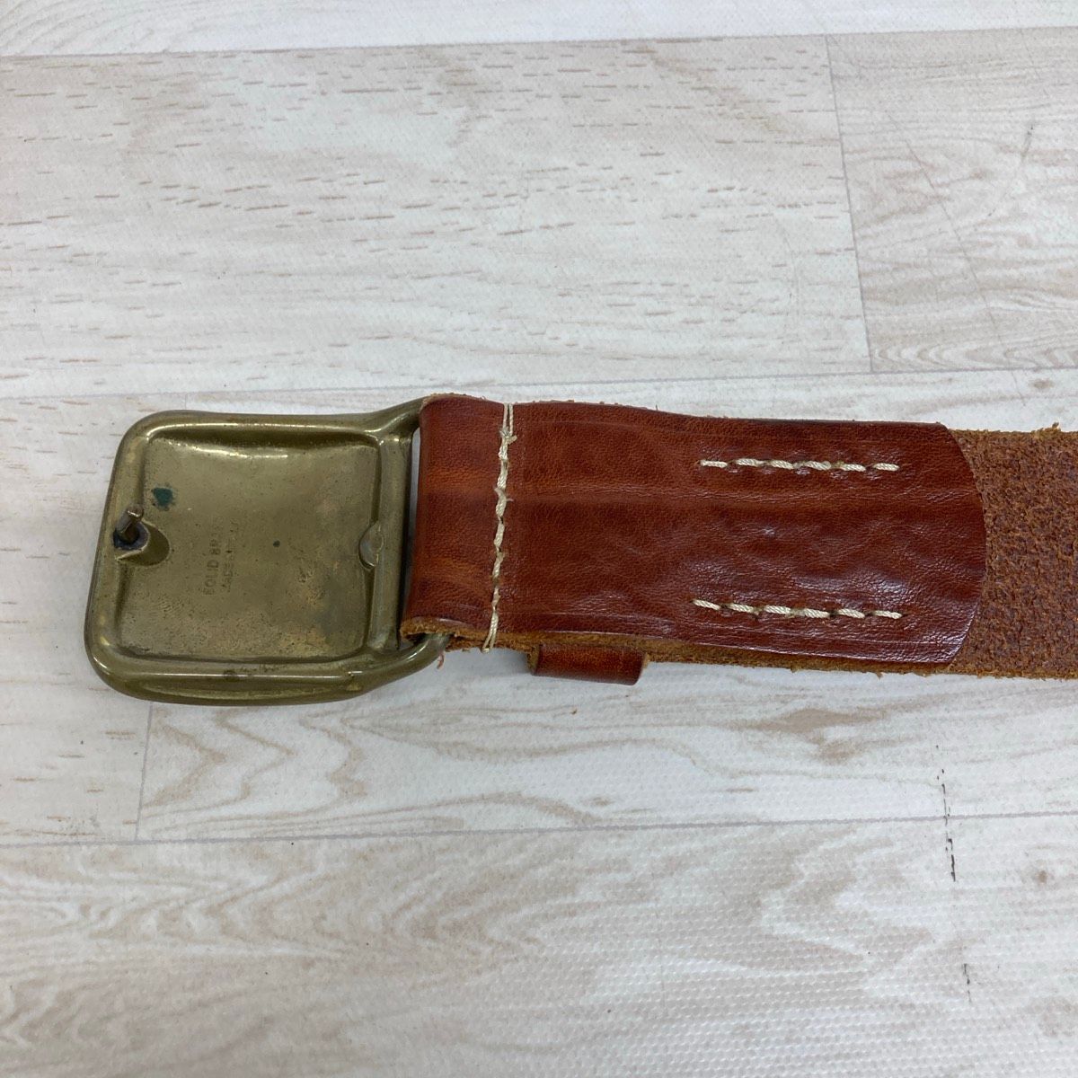 Felisi/フェリージ ベルト 80 ブラウン系 ゴールドバックル MADE IN