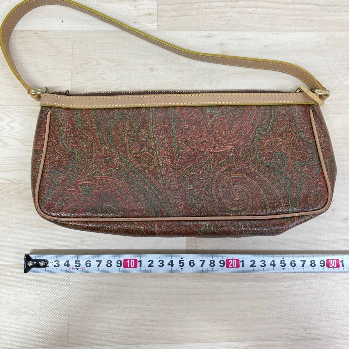 美品 ETRO/エトロ ペイズリー柄 ハンドバッグ/アクセサリーポーチ