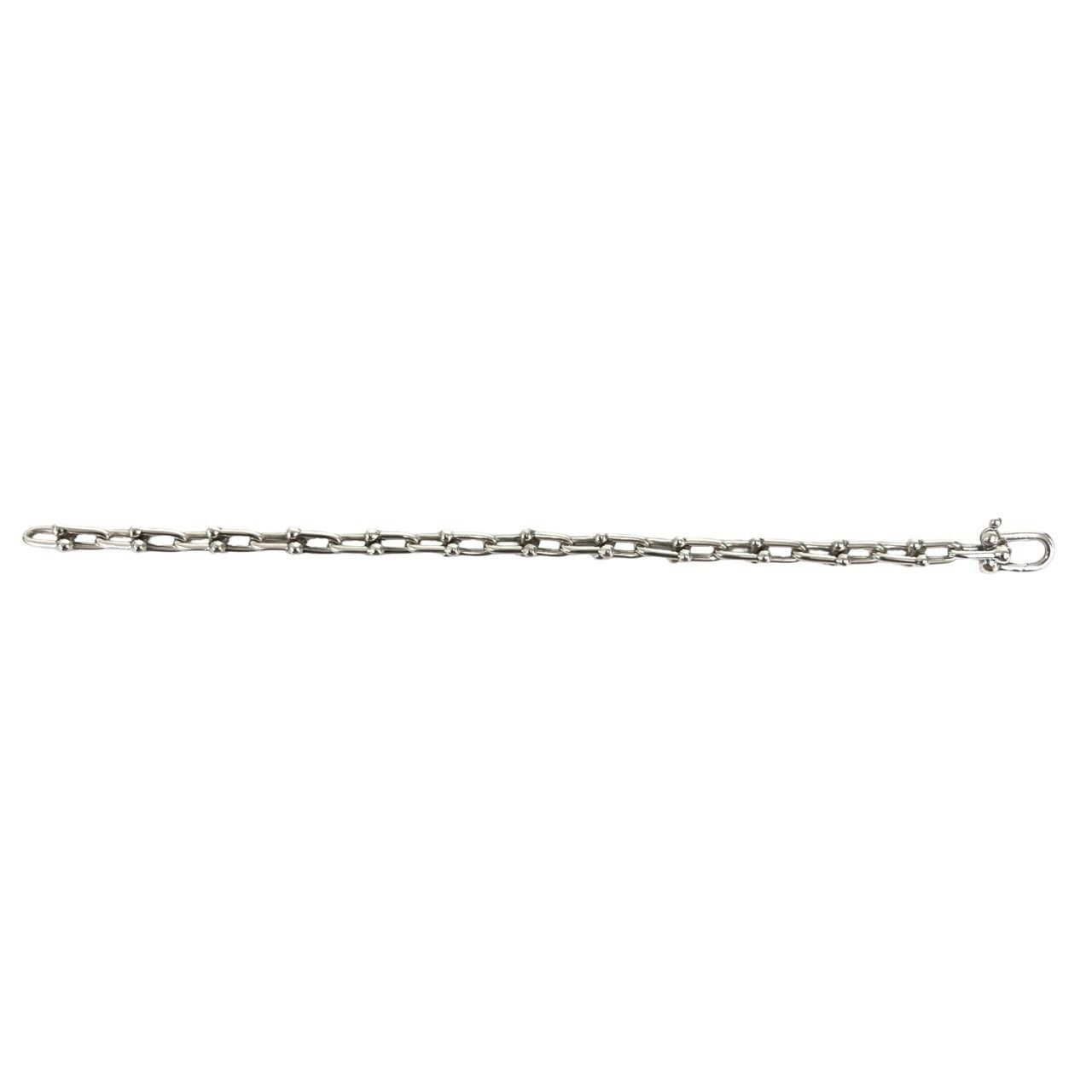 極 美品 TIFFANY&Co. ティファニー ハードウェア スモール ブレスレット シルバー925 アクセサリー シルバー 11759 極 美品 TIFFANY&Co. ティファニー ハードウェア スモール