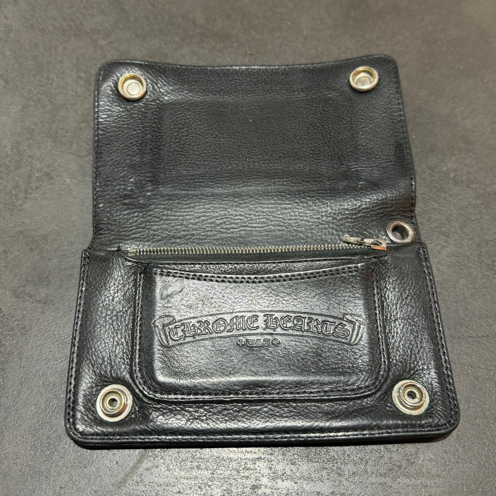 CHROME HEARTS 1 Zip Wallet Cross Ball 1ジップクロスボール
