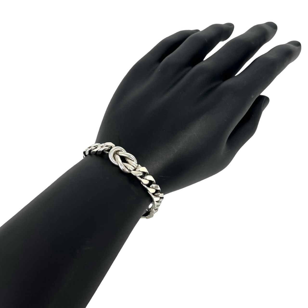 極 美品 TIFFANY&Co. ティファニー ヴィンテージ センターノット 喜平 ブレスレット シルバー925 アクセサリー シルバー 11658 極 美品 TIFFANY&Co. ティファニー ヴィンテージ センターノット 喜平