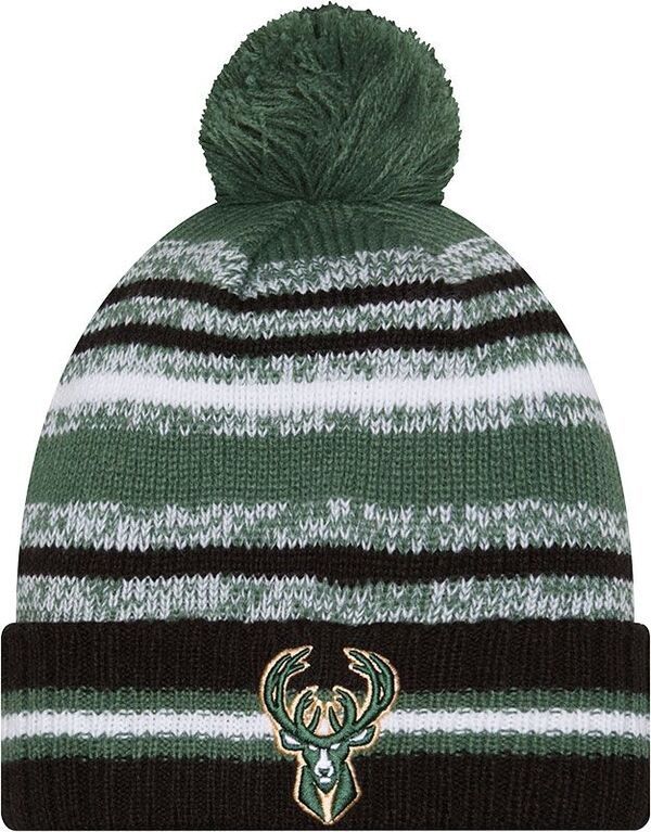 ニューエラ メンズ アクセサリー 帽子 ニット New Eradult Milwaukee Bucks Green Cheer Knit Hat NoColor グリーン