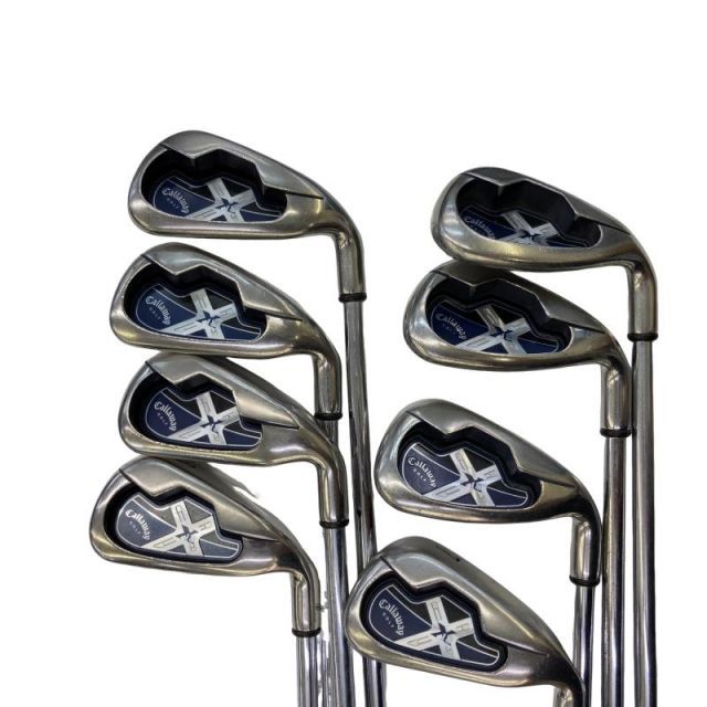 【中古】 キャロウェイ X・18 8S USA アイアンセット IR X18 スチール (フレックスUNI) メンズ 男性用 右利き 右用 Dランク ゴルフクラブ