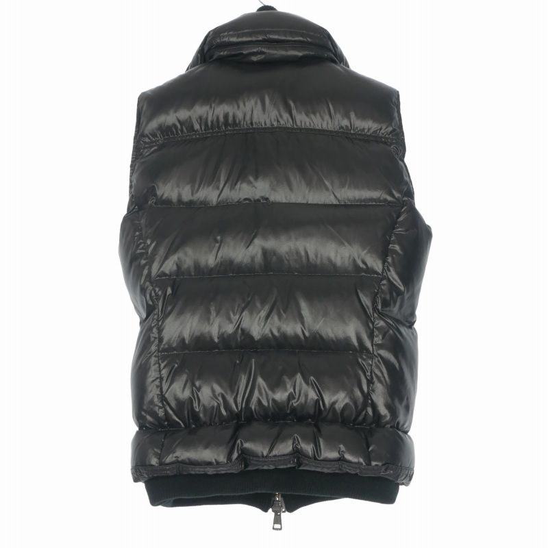 エーケーエム AKM shiny nylon border-ski down vest レイヤード
