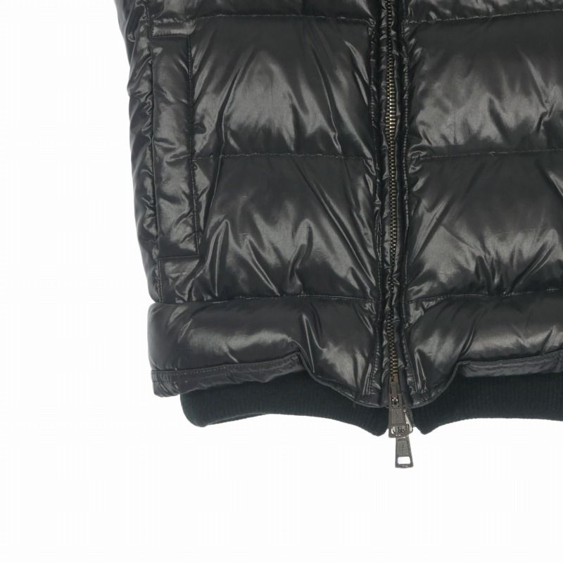 エーケーエム AKM shiny nylon border-ski down vest レイヤード