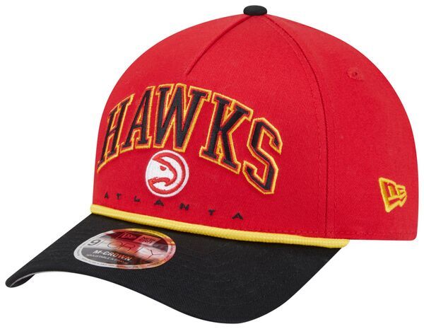 ニューエラ レディース アクセサリー 帽子 New Eradult Atlanta Hawks Red Arch Rope 9Forty MCrown AFrame Adjustable Hat No