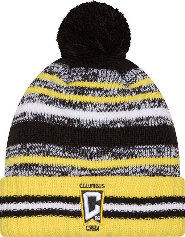 ニューエラ メンズ アクセサリー 帽子 ニット ロゴ New Eradult Columbus Crew SC Black Team Logo 25 Cheer Knit Hat NoColor ブラ