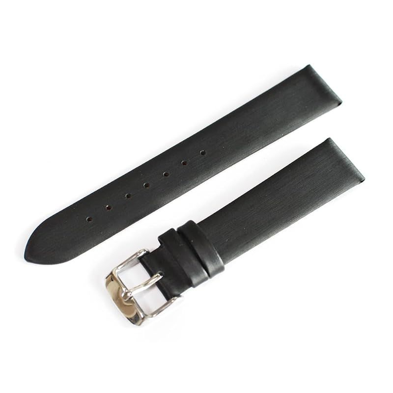 【新品】 [輸入王オリジナル] 時計パーツ オメガと互換性あり デ・ヴィル トレゾア 36mmケース 428用 ベルト レディース 時計 交換 サテン カーフ バンド【社外品】【純正ではございません】 デビル 428.17.36.60.01.001 ブラ 0