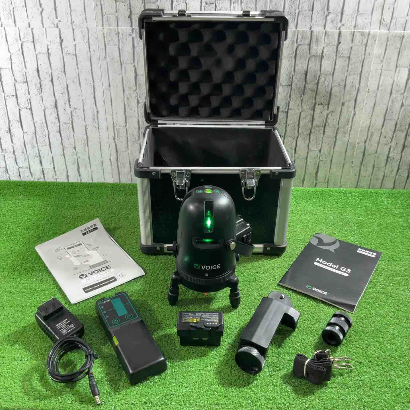 ◇VOICE グリーンレーザー墨出し器 Model-G3 動作確認済【川口店】