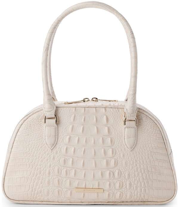 ブランミン レディース バッグ BRAHMIN Alden Road Collection Angie Small Dome Satchel Bag Ivory アイボリー