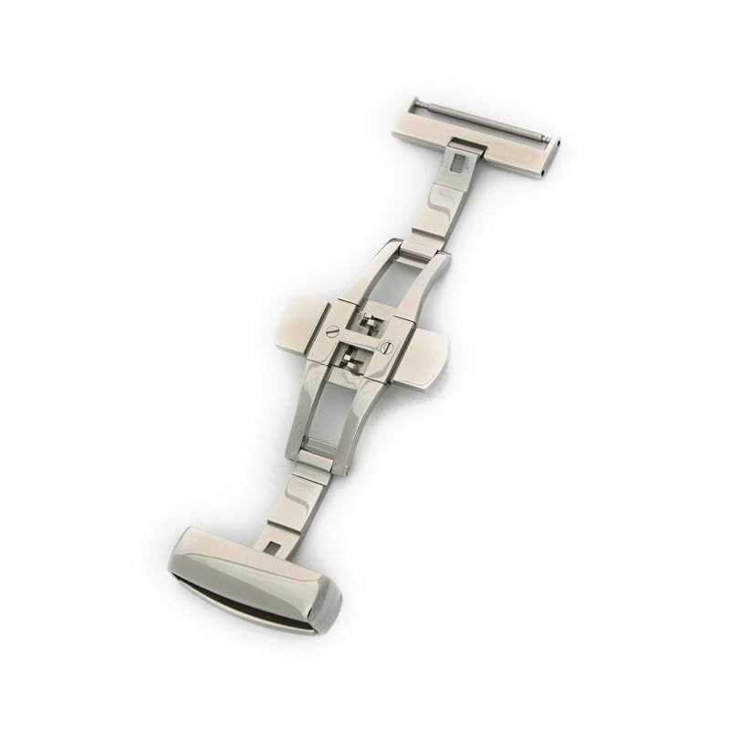 【新品】 CASSIS[カシス] 時計ベルト Dバックル PBF D-BUCKLE ピービーエフディーバックル ミラー 24mm シルバー 交換用工具付き CASSM024 0