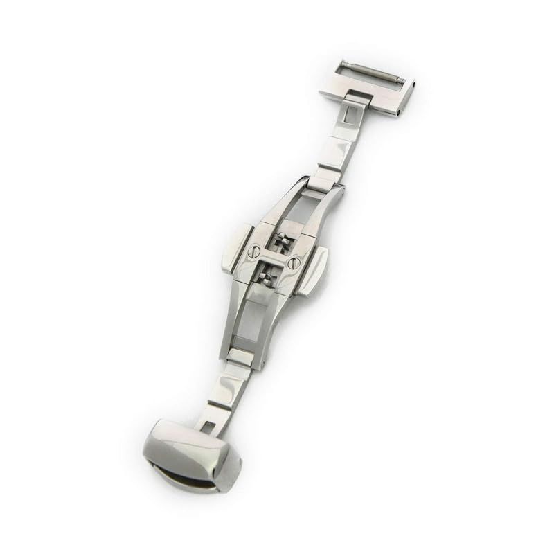 【新品】 CASSIS[カシス] 時計ベルト Dバックル PBF D-BUCKLE ピービーエフディーバックル ミラー 12mm シルバー 交換用工具付き CASSM012 0