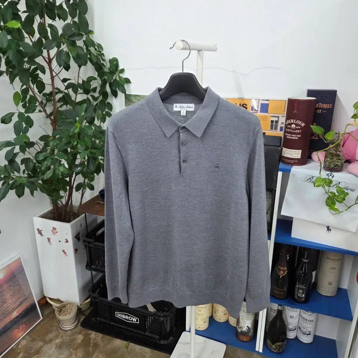 ブルックス・ブラザーズ ロングスリーブ ニット カラー Tシャツ XL