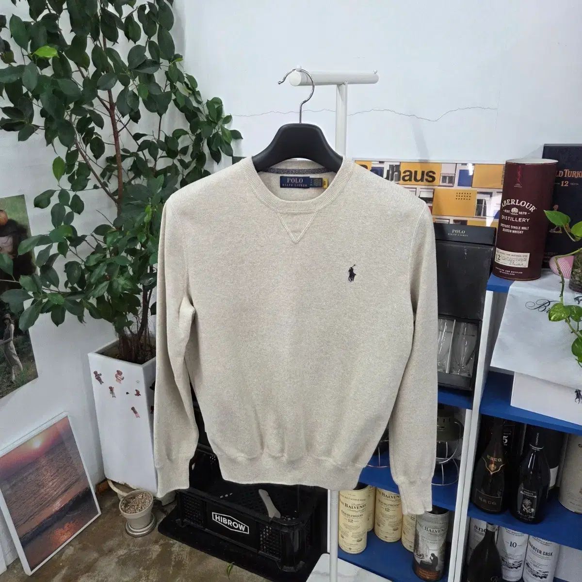 ポロ ラルフローレン コットン ニット スウェットシャツ S