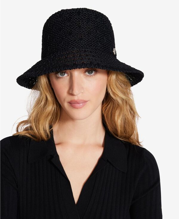 スティーブ マデン レディース アクセサリー 帽子 Steve Madden Packable Cloche Hat Black ブラック