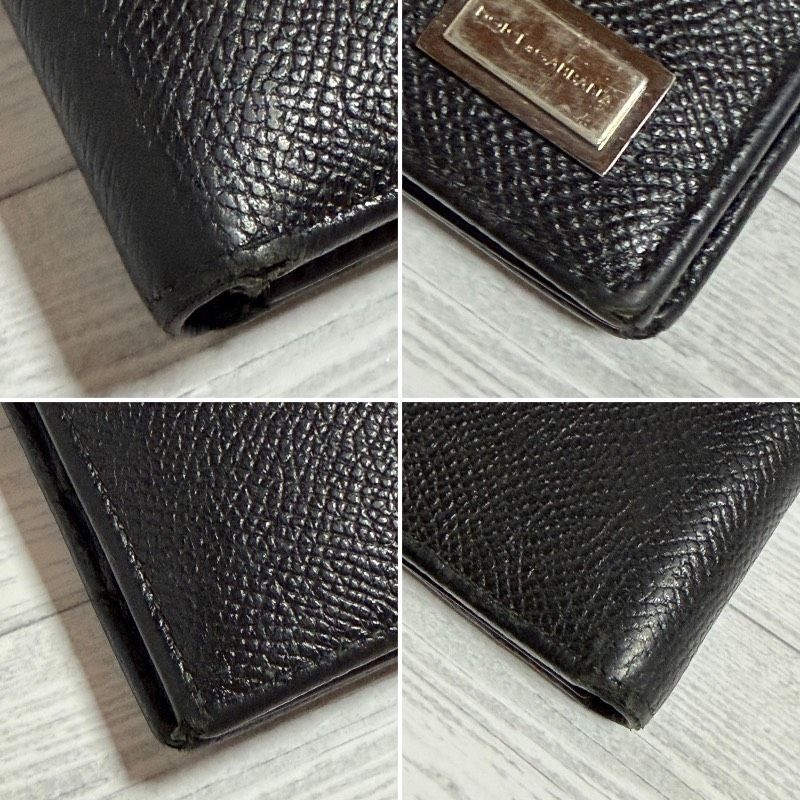 DOLCE&GABBANA ドルチェ＆ガッバーナ 長財布 ブラック レザー ロゴ