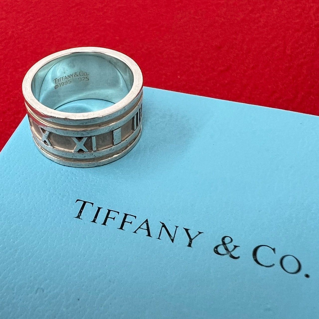 極 美品 TIFFANY&Co. ティファニー ヴィンテージ アトラス ワイド 