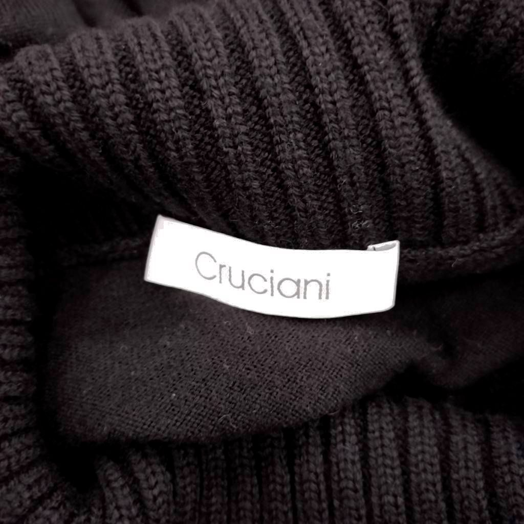 クルチアーニ cruciani ニット セーター ウール 38 黒 ブラック