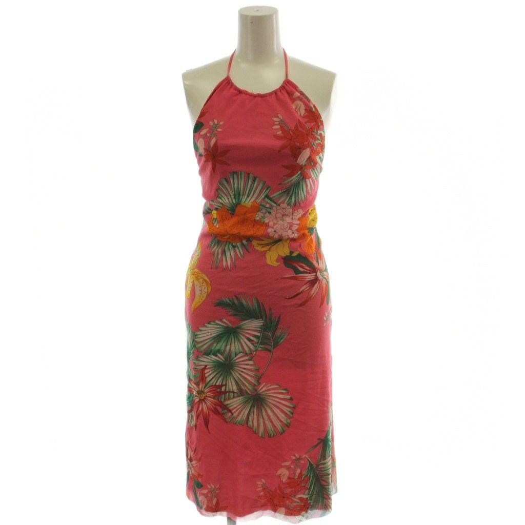 VERSACE JEANS COUTURE 花柄 ワンピース ヴェルサーチジーンズ VERSACE JEANS COUTURE ワンピース 花柄 ひざ下