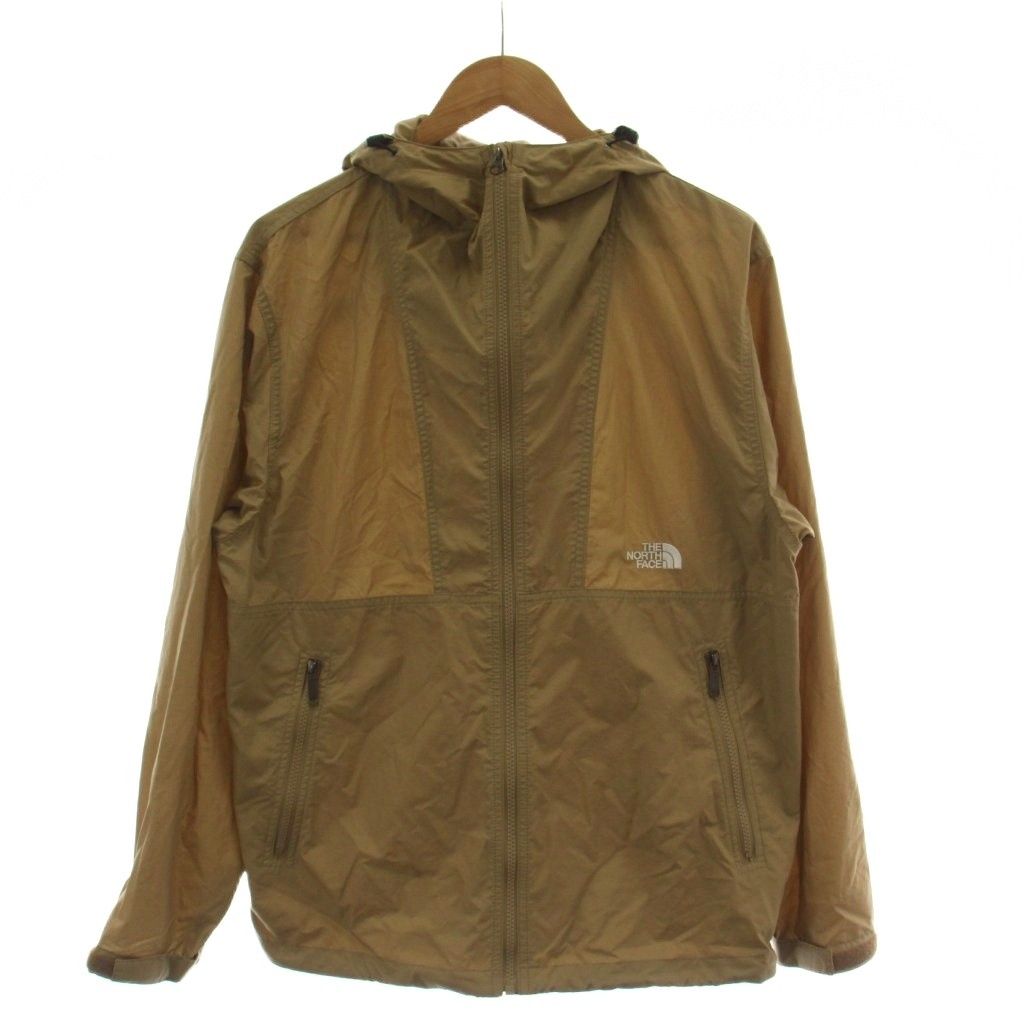 ザノースフェイス THE NORTH FACE COMPACT JACKET マウンテンパーカー ジャケット 長袖 ロゴ M ベージュ NP72230 /GG