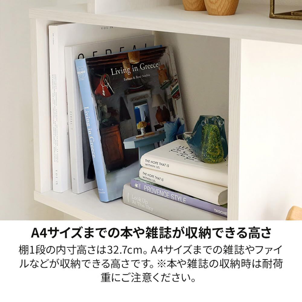 白井産業 ディスプレイラック 棚 幅58cm 高さ140cm ホワイト 白木目 S