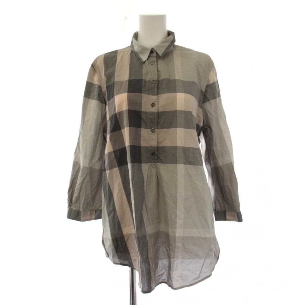 バーバリーブリット BURBERRY BRIT シャツ ブラウス 七分袖 チェック柄