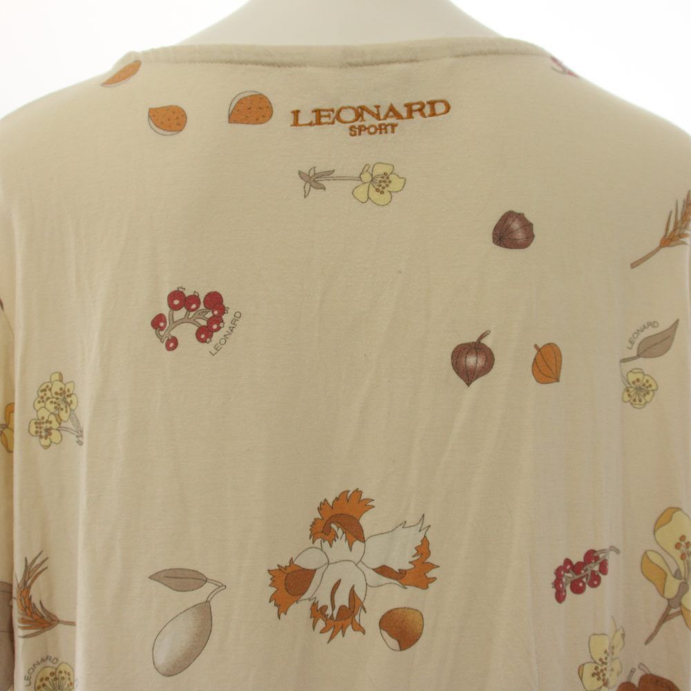 LEONARD SPORTロゴ入り総柄パンツ42 レオナールスポーツ LEONARD SPORT Tシャツ カットソー 長袖 フルーツ
