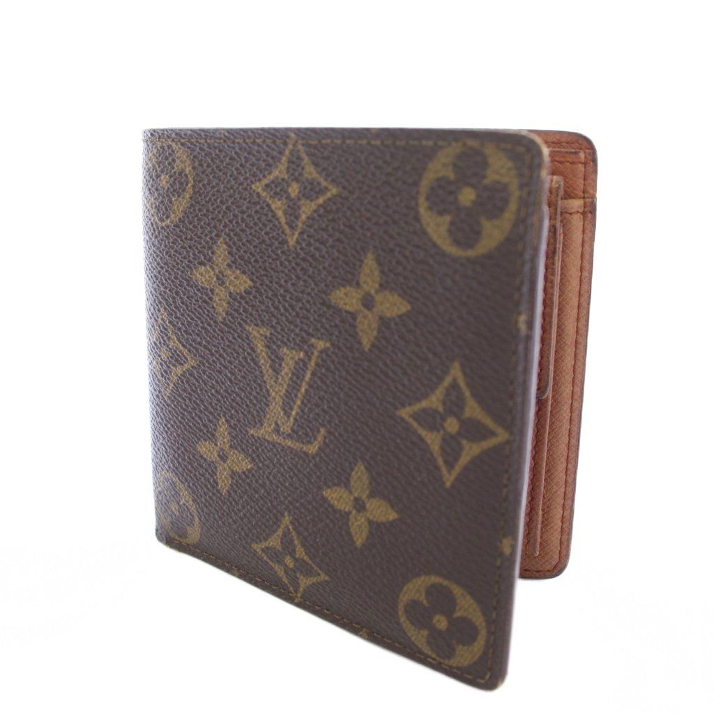 ルイヴィトン LOUIS VUITTON モノグラム ポルトビエカルト クレディ 二つ折り財布 茶 ブラウン M61665 /TK ■ES