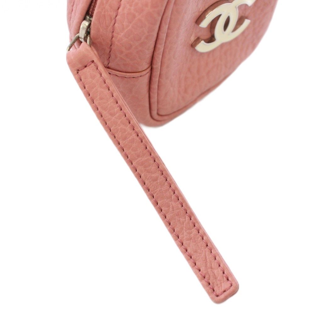 シャネル CHANEL ポーチ ココマーク レザー ピンク /TK 34 □ES □OH