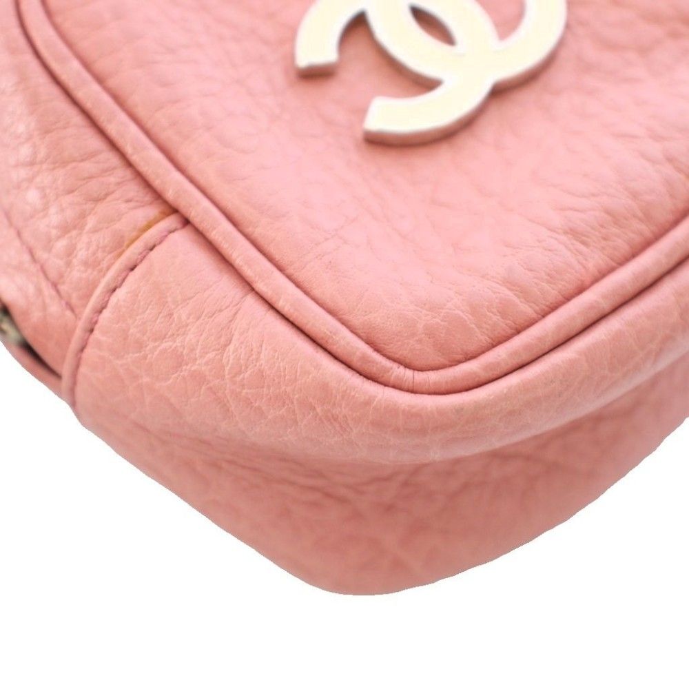 シャネル CHANEL ポーチ ココマーク レザー ピンク /TK 34 □ES □OH