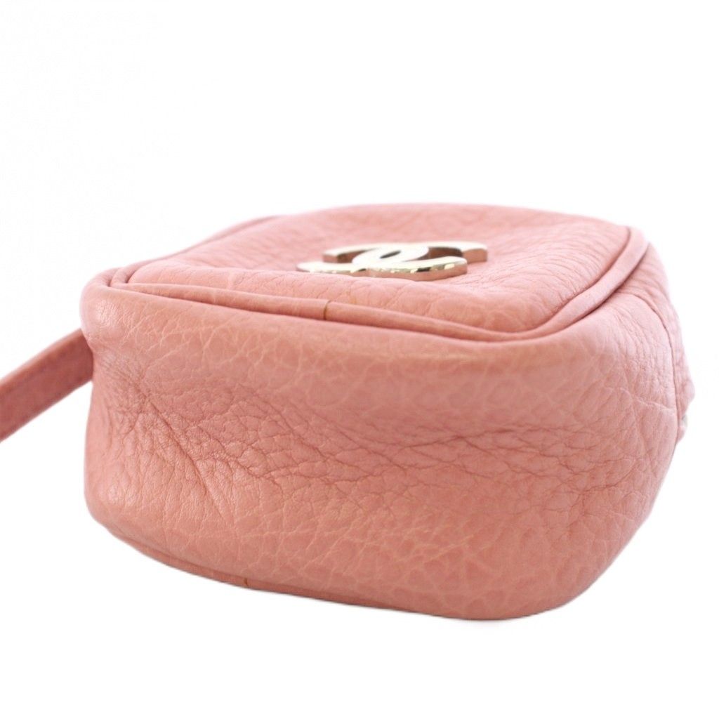 シャネル CHANEL ポーチ ココマーク レザー ピンク /TK 34 □ES □OH