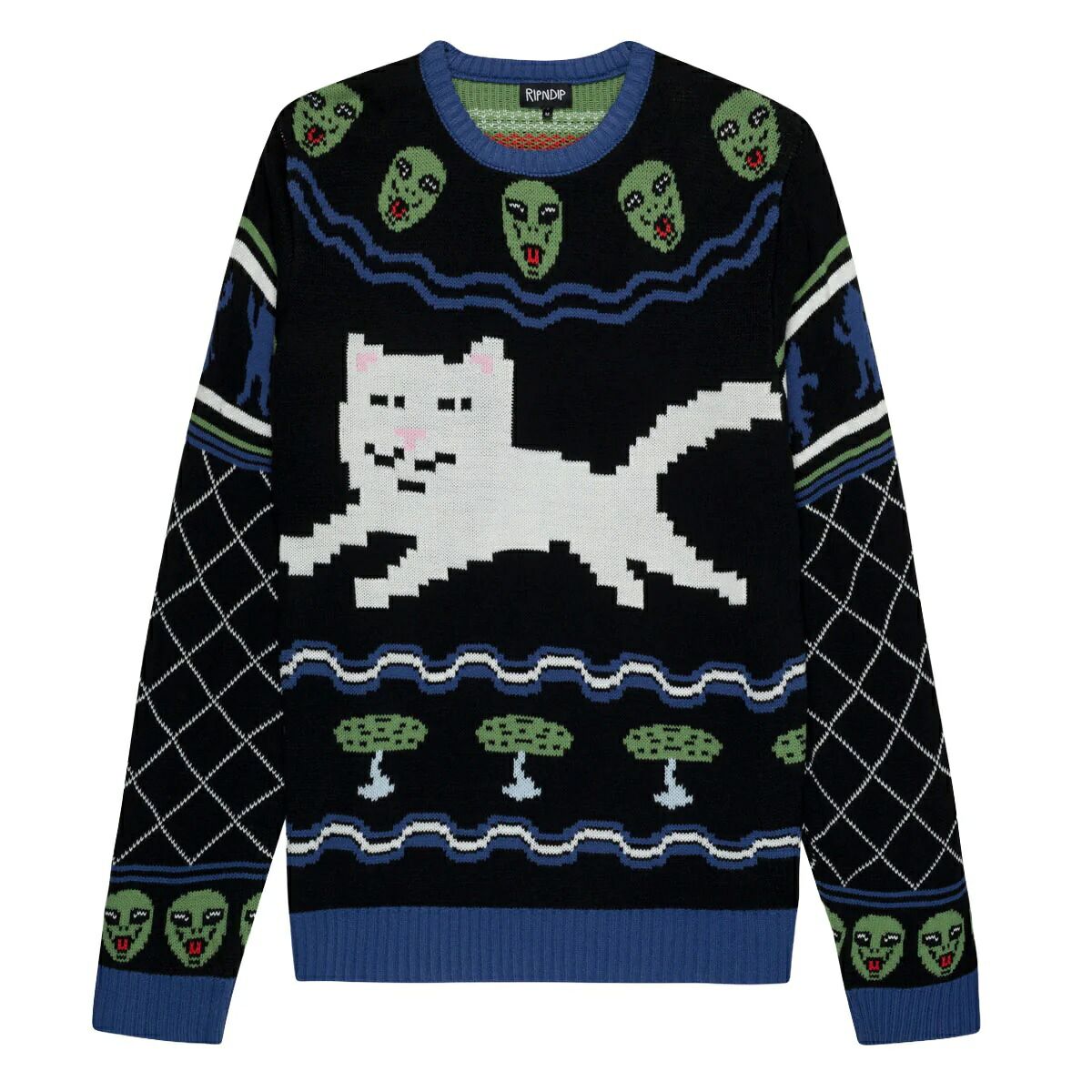 Ripndip Out Of This World Knit Sweater Black M セーター 送料無料