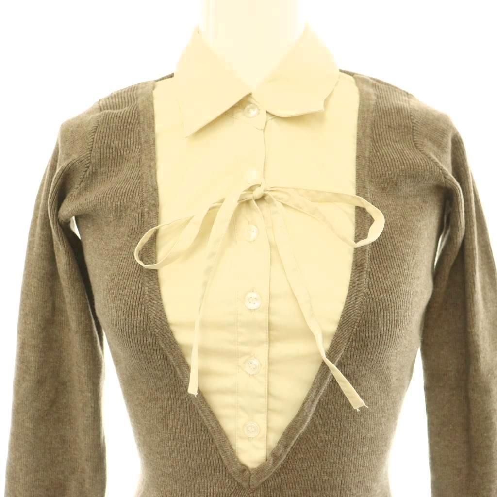ダーリッチ Darich 25AW シャツドッキングプリーツミニワンピース