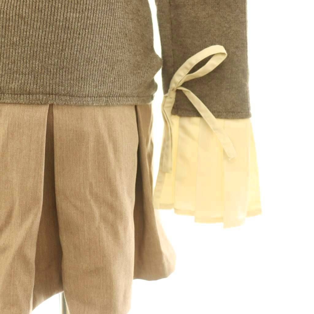 ダーリッチ Darich 25AW シャツドッキングプリーツミニワンピース