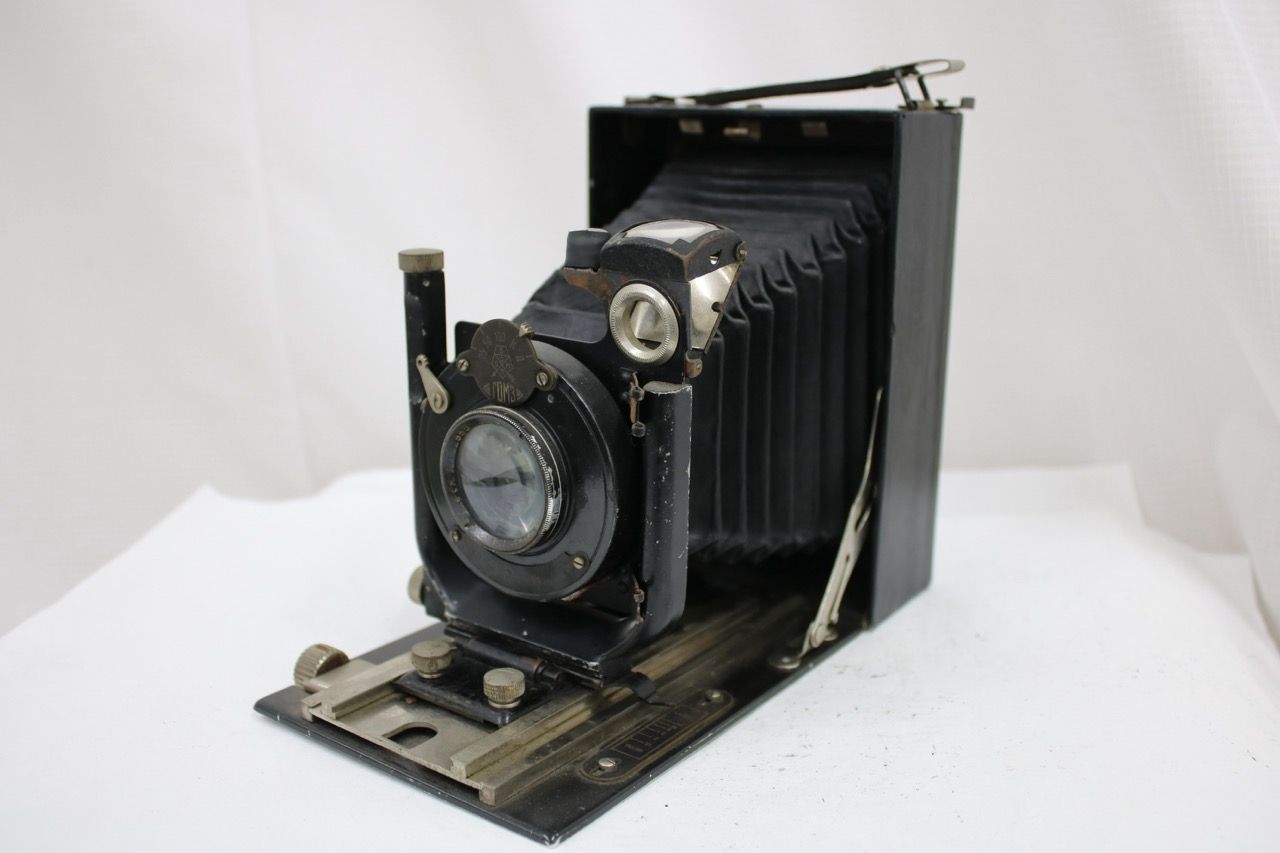 【訳あり品】 Fotokor-1 GOMZ ГOM3 Ortagoz 13.5cm F4.5 蛇腹カメラ e16053
