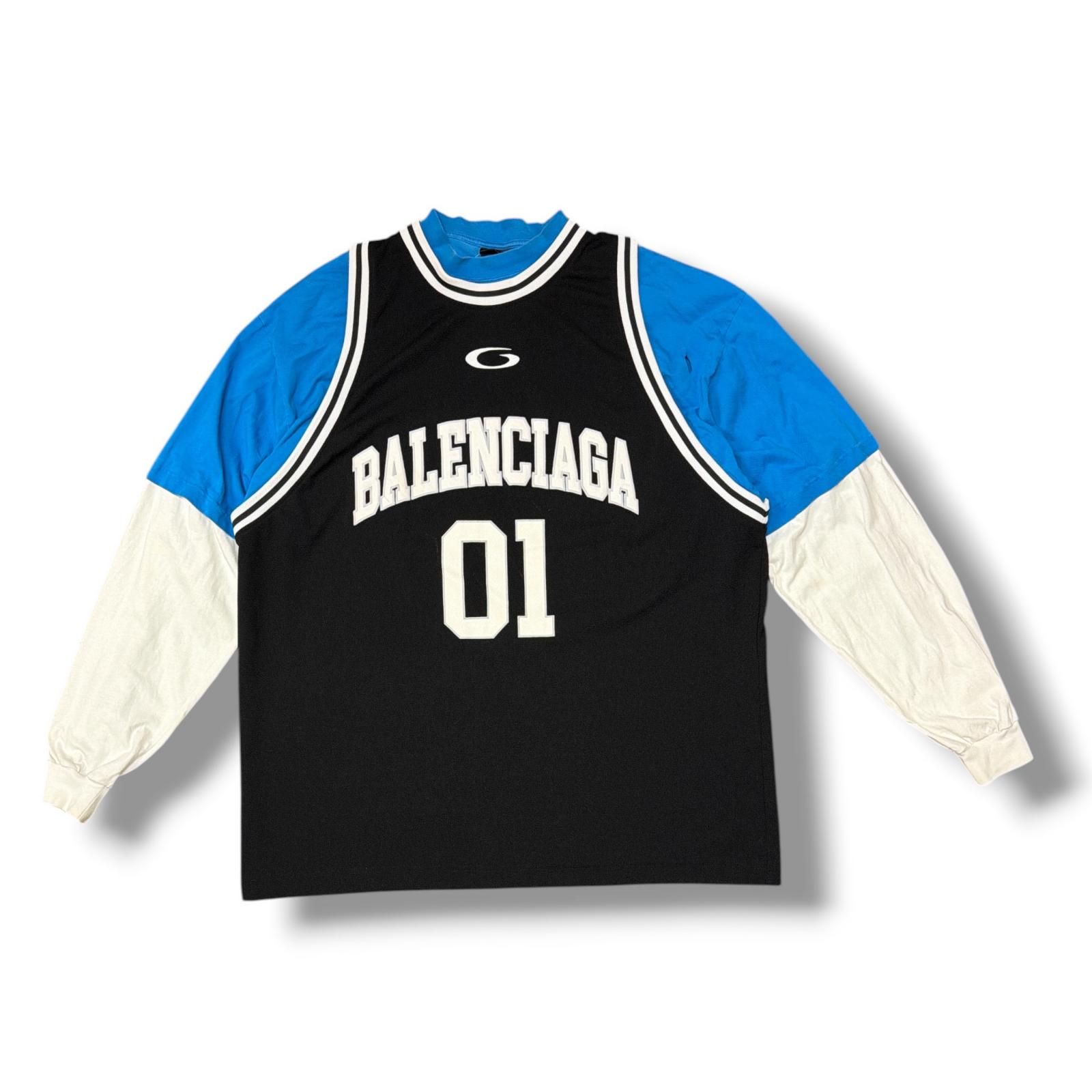 balenciaga basketball レイヤードt BALENCIAGA Basketball Series 長袖Tシャツ レイヤードTシャツ